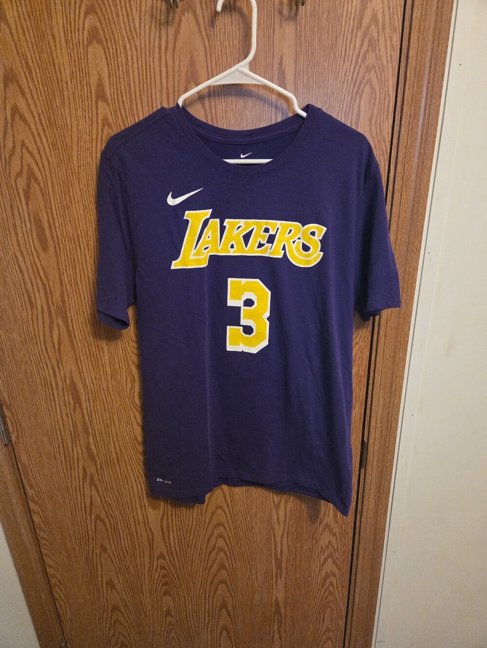 Nike Los Angeles Lakers Anthony Davis Shirt Sz Large Men's NWOT NBA